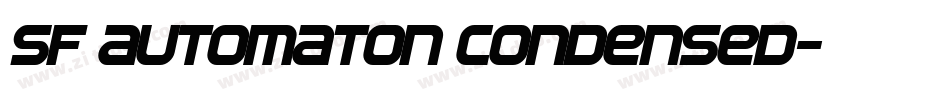 SF Automaton Condensed字体转换
